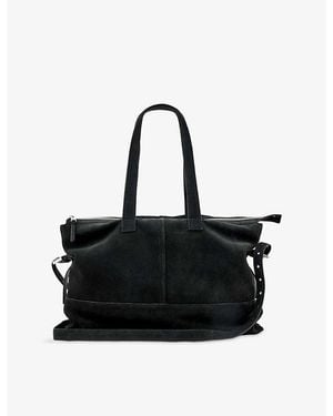 AllSaints Cassius Suede Tote Bag - Black
