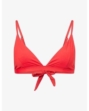 Second Summer Triangle Bikini Top - Red