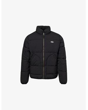 Dickies Summerdale Logo-Embroidered Shell-Down Puffer Jacket - Black