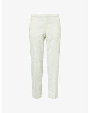 Theory Treeca Pull-On Linen-Blend Trousers - Natural