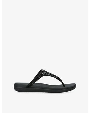 Fitflop Solay Crystal Woven Sandals - Black