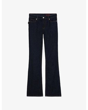 Zadig & Voltaire Eclipse Flared Mid-Rise Denim Jeans - Blue
