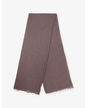 Rick Owens Emily Wool, Silk And Cashmere Scarf - Brown