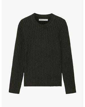 AllSaints Liev Crewneck Wool-Blend Jumper - Green
