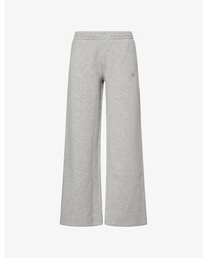 Anine Bing Kacey Cotton-Jersey Jogging Bottoms - Grey