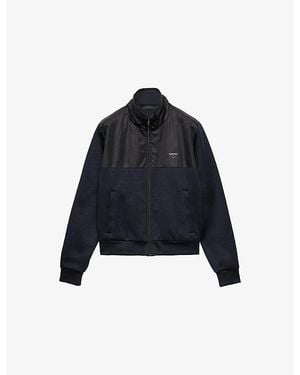 Prada Re-Nylon Zipped Cotton-Fleece Jacket - Blue