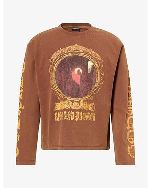 GODMADE Rise Long-Sleeve Cotton T-Shirt - Brown