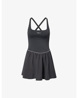 WE Are Tala Skinluxe Floaty Active Stretch-Woven Dress - Black