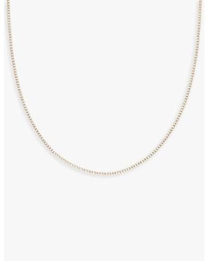 Astrid & Miyu Tennis 18Ct-Plated Sterling And Cubic Zirconia Necklace - Metallic