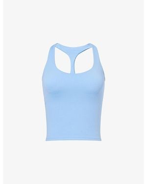 ADANOLA Ultimate Skinny Racer Back Stretch-Jersey Top - Blue