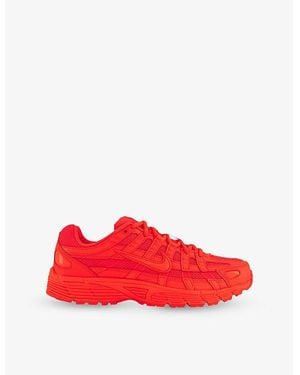 Nike P-6000 Woven Low-Top Trainers - Red
