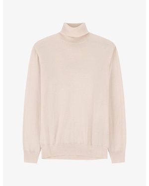 BOGGI Turtleneck Regular-Fit Merino Wool Jumper - Natural