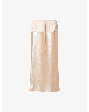 ROSIE ANTWERP Britt Sequinned Maxi Skirt - Natural