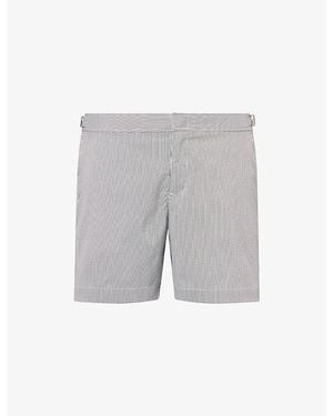 Orlebar Brown Bulldog Pinstripe Swim Shorts - Grey