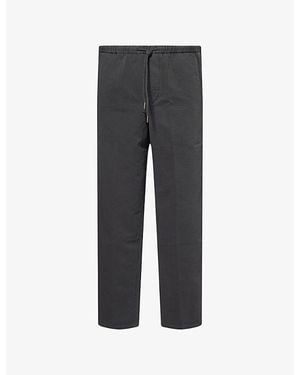 Citizens of Humanity Relaxed-Fit Straight-Leg Cotton And Linen-Blend Trousers - Grey
