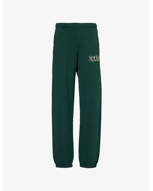 Sporty & Rich Ivy Ny 94 Cotton Jogging Bottoms - Green