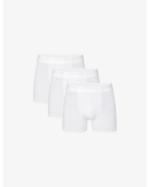 Skims Stretch 3-Inch Pack Of Three Modal-Jersey Boxer Briefs - White