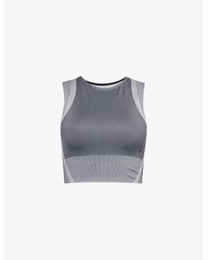 On Shoes Studio Knit Crop Top - Grey