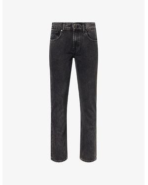 7 For All Mankind The Straight 32' Straight-Leg Denim Jeans - Black