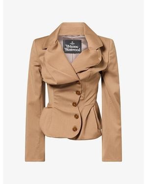 Vivienne Westwood Drunken Tailor Wool Jacket - Natural