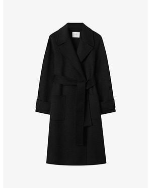 JOSEPH Arlina Double-Faced Wool And Cashmere Coat - Black