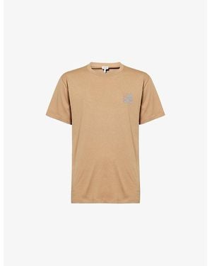 Loewe Anagram Regular-Fit Cotton-Jersey T-Shirt - Natural