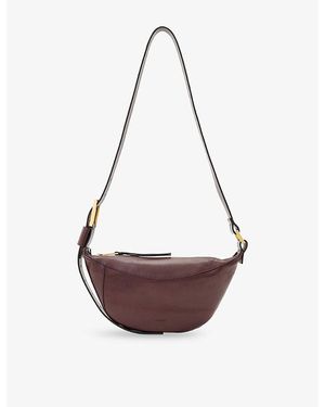AllSaints Luna Leather Cross-Body Bag - Red