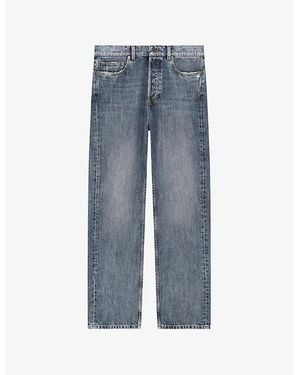 The Kooples Straight-Leg Regular-Fit Denim Jeans - Blue