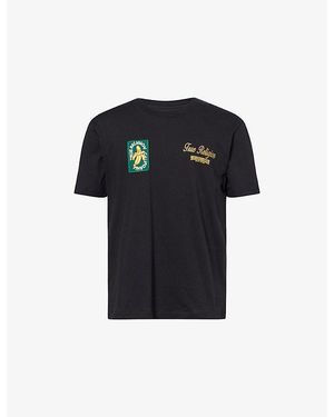 TRUE RELIGION Orchard Stamps Logo Cotton T-Shirt - Black