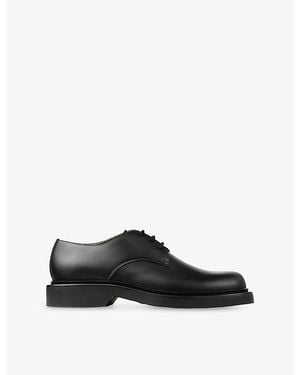 Jimmy Choo Rowan Derby Leather Shoes - Black