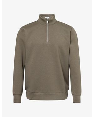 Arne Interlock Stretch-Jersey Sweatshirt - Grey