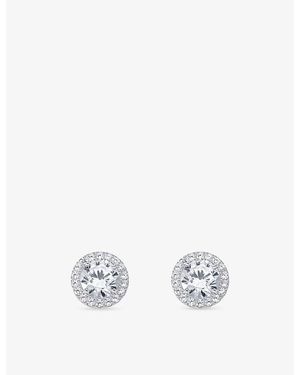Thomas Sabo Halo Sterling- Cubic Zirconia Stud Earrings - White