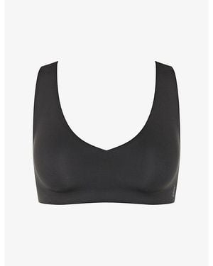 Sloggi Zero Feel 2.0 Stretch-Jersey Bralette - Black