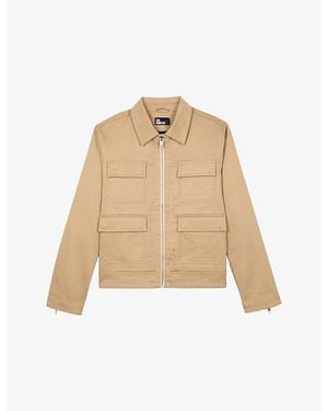 The Kooples Four-Pocket Stretch-Cotton Jacket - Natural