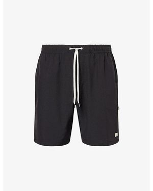 Vuori Banks Session Drawstring Stretch-Woven Shorts - Black