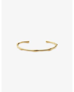Missoma Molten 18Ct-Plated Cuff Bracelet - White