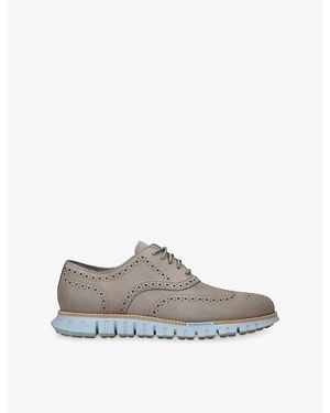 Cole Haan Zerøgrand Remastered Wingtip Leather Oxford Shoes - Gray