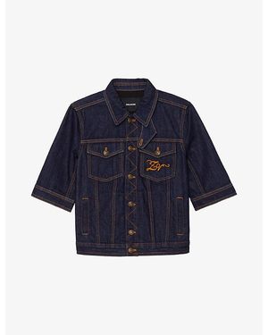 Zadig & Voltaire Kyo Patch-Pocket Denim Jacket - Blue