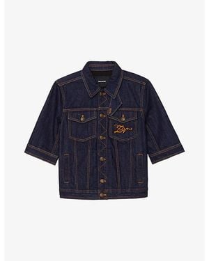 Zadig & Voltaire Kyo Patch-Pocket Denim Jacket - Blue
