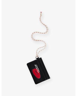 Isabel Marant Printed Leather Card Holder - White