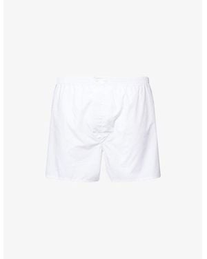 Derek Rose Savoy Cotton Boxer Shorts - White