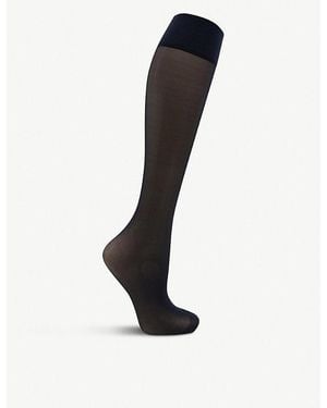 FALKE Matt Deluxe 20 Denier Knee-High Socks - Black