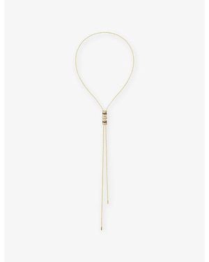 Boucheron Quartre Classique 18Ct- - - Pvd And 0.10Ct Diamond Necklace - White