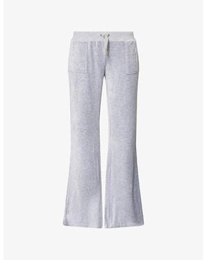 Juicy Couture Caisa Ultra Logo-Print Cotton-Blend Tracksuit Bottoms - Blue
