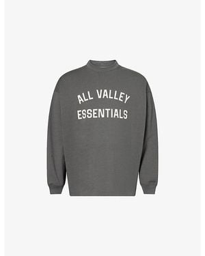 Fear Of God Merch Long-Sleeve Cotton T-Shirt - Grey