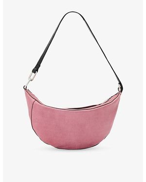 AllSaints Luna Micro Leather Shoulder Bag - Pink