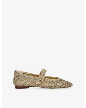Sam Edelman Michaela Knitted Ballet Flats - Natural