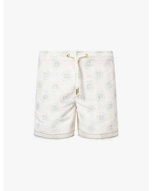CHE Telha Printed Swim Shorts - White