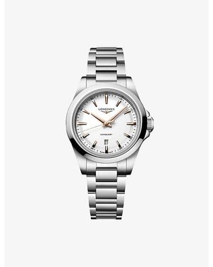 Longines Conquest Stainless-Steel Quartz Watch 30Mm - Metallic