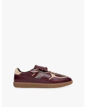 Alohas Tb490 Club Leather Trainers - Brown